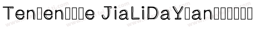 Tensentype JiaLiDaYuan字体转换